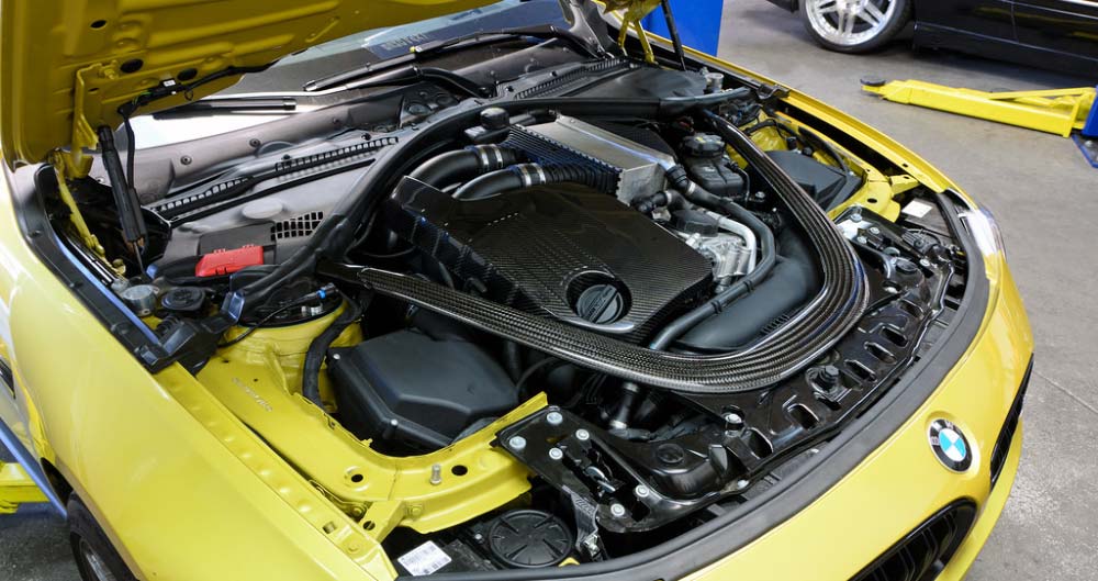 Carbon Fiber S55 Engine Cover for 2014+ BMW M3/M4 [F80/F82] ASPCEC