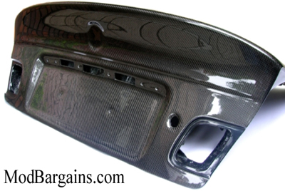 CSL Boot Lid for BMW E46 Coupe/M3 Carbon Fiber Sold at ModBargains.com CSL Boot Lid for BMW E46 Coupe/M3 Carbon Fiber Sold at ModBargains.com