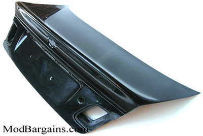 CSL Boot Lid for BMW E46 Coupe/M3 Carbon Fiber Sold at ModBargains.com CSL Boot Lid for BMW E46 Coupe/M3 Carbon Fiber Sold at ModBargains.com