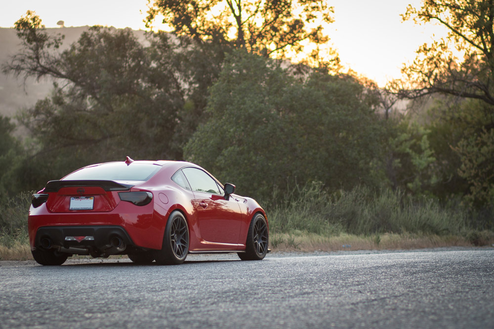 Charles Pages FRS Forgestar wheels Valenti tail Lights smoked with red bar Charles Pages FRS Forgestar wheels Valenti tail Lights smoked with red bar