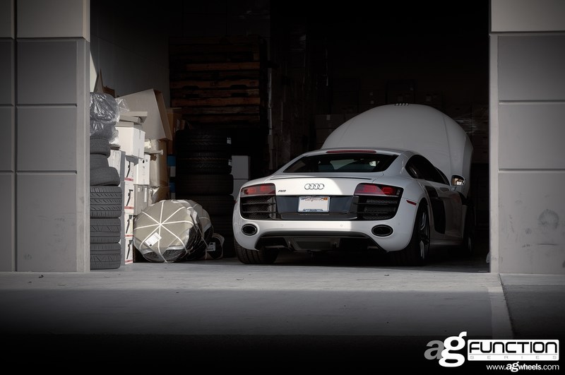 Avant Garde F310 Wheels Audi R8 in Garage Avant Garde F310 Wheels Audi R8 in Garage