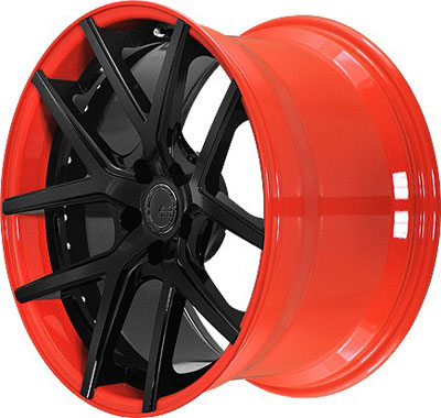 BC Racing Wheels HB-S 02 Orange Drum Matte Black Face