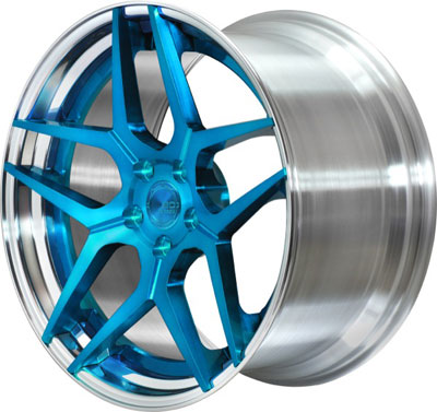 BC Racing Wheels HC 53 Sapphire Blue Face Unpainted Drum