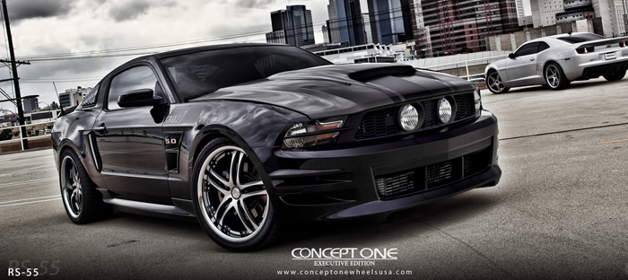 Concept One Wheels RS-55 on Ford Mustang Concept One Wheels RS-55 on Ford Mustang