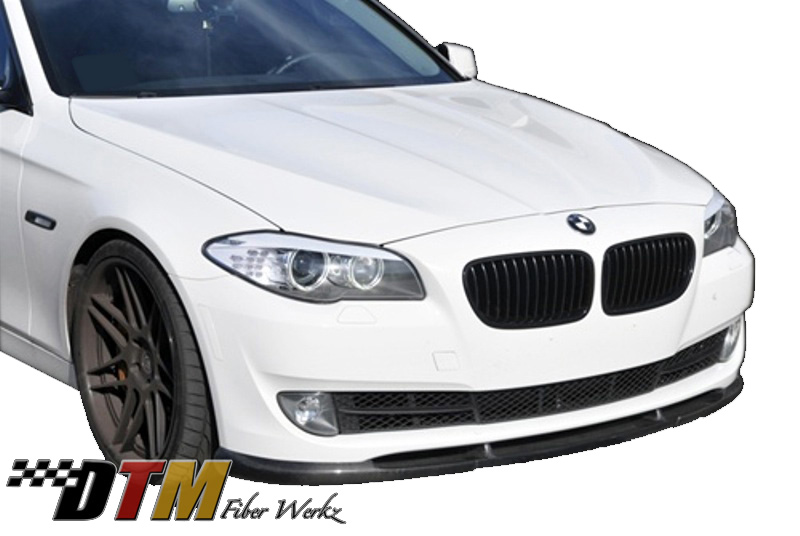 DTM Fiber Werkz BMW F10 2011-up HM Style Front Lip View 1 DTM Fiber Werkz BMW F10 2011-up HM Style Front Lip View 1