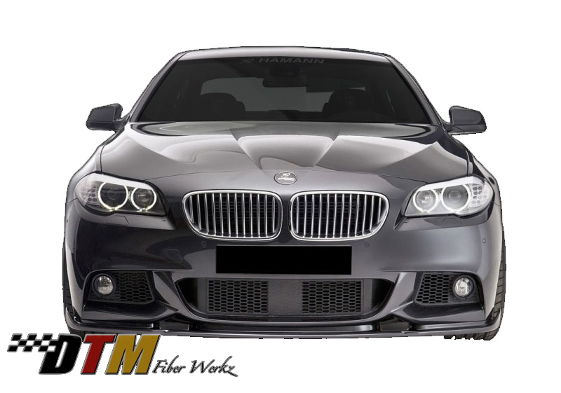 DTM Fiber Werkz BMW F10 2011+ Mtech Front Bumper HM Style Lip View 2 DTM Fiber Werkz BMW F10 2011+ Mtech Front Bumper HM Style Lip View 2
