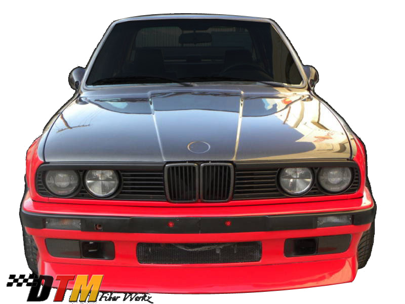 DTM Fiber Werkz BMW E30 Front Lip For '88 Evo Models Mounted DTM Fiber Werkz BMW E30 Front Lip For '88 Evo Models Mounted