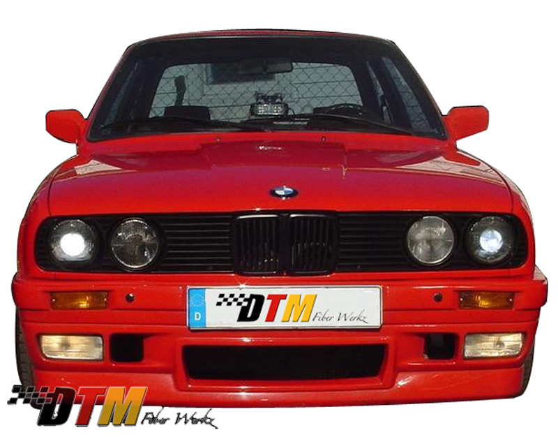 DTM Fiber Werkz BMW E30 BRYTN Front Bumper Mounted View 1 DTM Fiber Werkz BMW E30 BRYTN Front Bumper Mounted View 1
