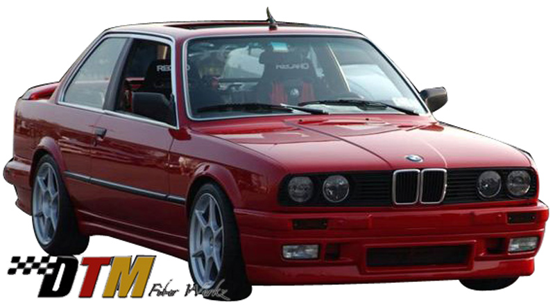 DTM Fiber Werkz BMW E30 BRYTN Front Bumper Mounted View 2 DTM Fiber Werkz BMW E30 BRYTN Front Bumper Mounted View 2
