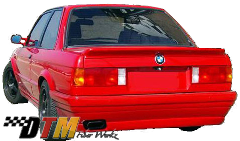 DTM Fiber Werkz BMW E30 BRYTN style Rear Bumper mounted DTM Fiber Werkz BMW E30 BRYTN style Rear Bumper mounted