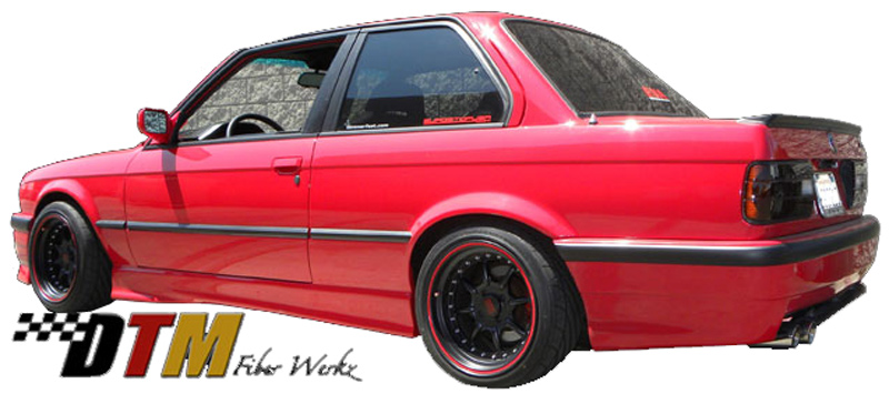 DTM Fiber Werkz E30 E36 M3 Style Rear Bumper Mounted 3 DTM Fiber Werkz E30 E36 M3 Style Rear Bumper Mounted 3
