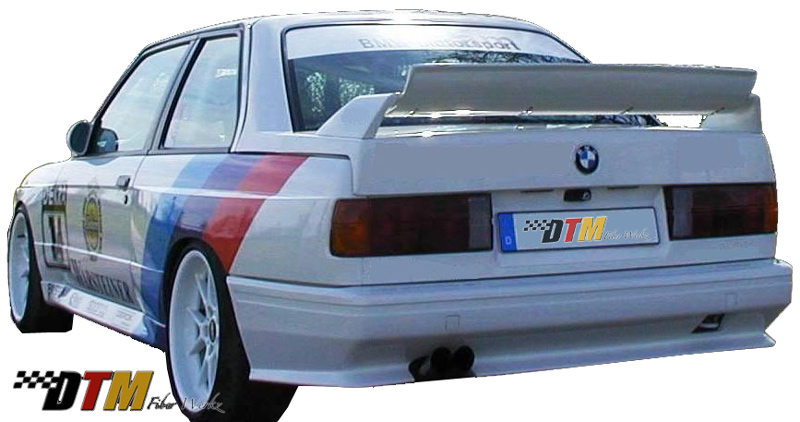 DTM Fiber Werkz E30 E36 M3 Style Rear Bumper Mounted 4 DTM Fiber Werkz E30 E36 M3 Style Rear Bumper Mounted 4