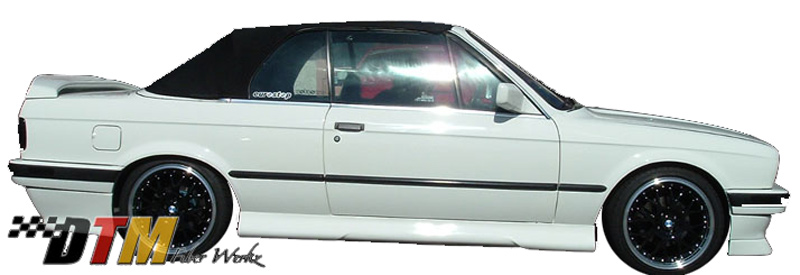 DTM Fiber Werkz BMW E30 HM Style Side Skirts View 1 DTM Fiber Werkz BMW E30 HM Style Side Skirts View 1