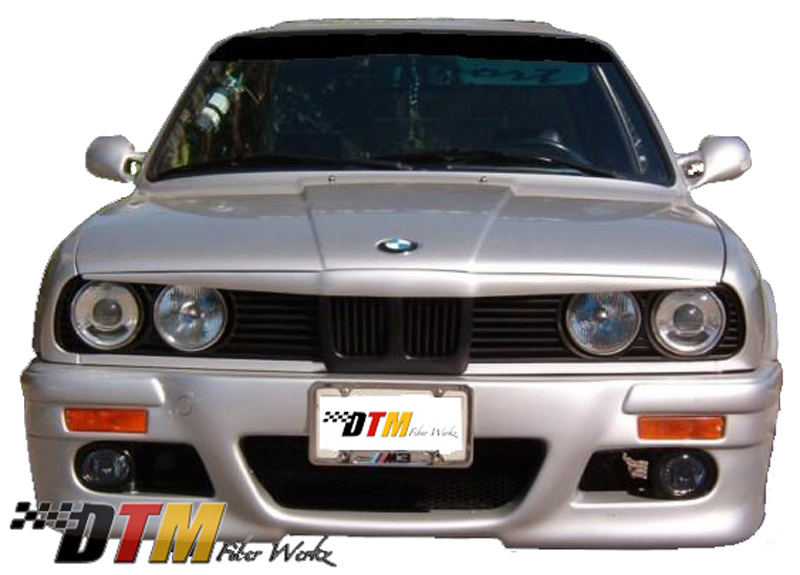 DTM Fiber Werkz BMW E30 RG E46 Style Front Bumper View 2 DTM Fiber Werkz BMW E30 RG E46 Style Front Bumper View 2