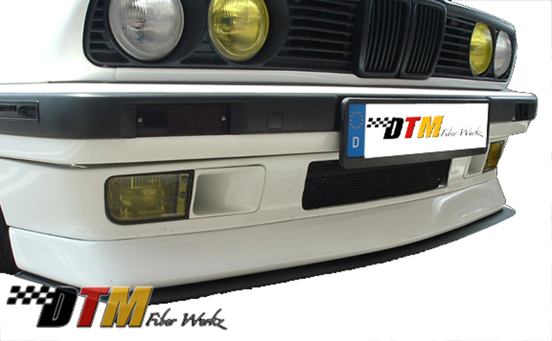 DTM Fiber Werkz BMW E30 DTM Style Front Lip Mounted View 3 DTM Fiber Werkz BMW E30 DTM Style Front Lip Mounted View 3
