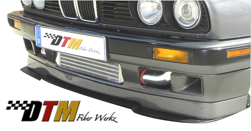 DTM Fiber Werkz BMW E30 Front Lip For IS Models View 1 DTM Fiber Werkz BMW E30 Front Lip For IS Models View 1