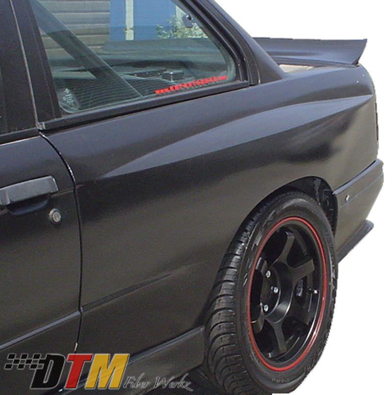 DTM Fiber Werkz BMW E30 EVO R Style Widebody Rear Fenders View 2 DTM Fiber Werkz BMW E30 EVO R Style Widebody Rear Fenders View 2