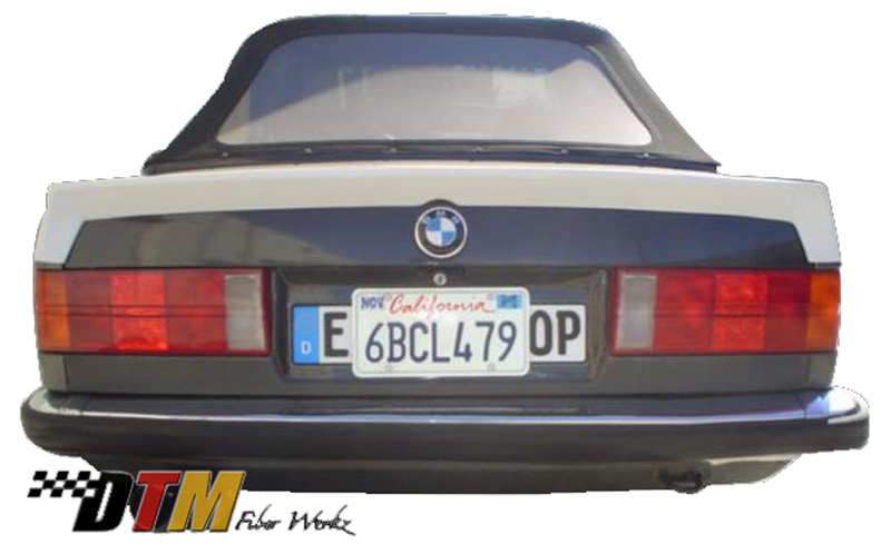 DTM Fiber Werkz BMW E30 HT Ap Style Spoiler View 2 DTM Fiber Werkz BMW E30 HT Ap Style Spoiler View 2