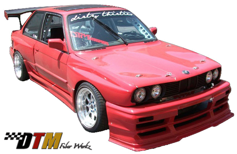 DTM Fiber Werkz BMW E30 Super Light Pin Down Style Hood in FRP DTM Fiber Werkz BMW E30 Super Light Pin Down Style Hood in FRP