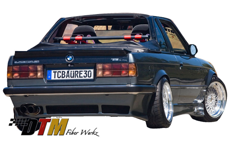 DTM Fiber Werkz E30 Mtech I style Spoiler Mounted 3 DTM Fiber Werkz E30 Mtech I style Spoiler Mounted 3