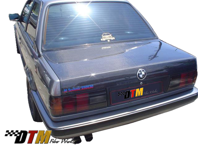 DTM Fiber Werkz BMW E30 Carbon Fiber Trunk View 5 DTM Fiber Werkz BMW E30 Carbon Fiber Trunk View 5
