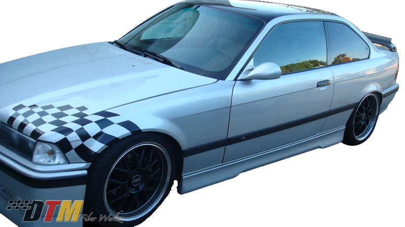 DTM Fiber Werkz BMW E36 HM Style Side Skirts FRP View 1 DTM Fiber Werkz BMW E36 HM Style Side Skirts FRP View 1