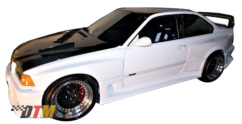 DTM Fiber Werkz BMW E36 DTM DRIFTZ Widebody Kit Mounted 2 DTM Fiber Werkz BMW E36 DTM DRIFTZ Widebody Kit Mounted 2