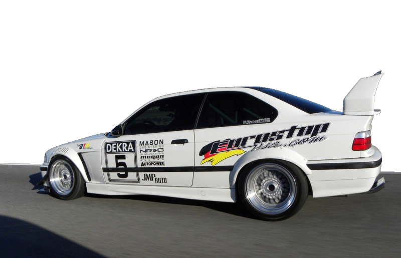 DTM Fiber Werkz BMW E36 GTR-S Style Vented Widebody Front Fenders View 5 DTM Fiber Werkz BMW E36 GTR-S Style Vented Widebody Front Fenders View 5
