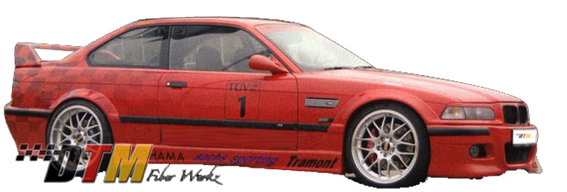 DTM Fiber Werkz BMW E36 RG Style Fender Flares View 3 DTM Fiber Werkz BMW E36 RG Style Fender Flares View 3