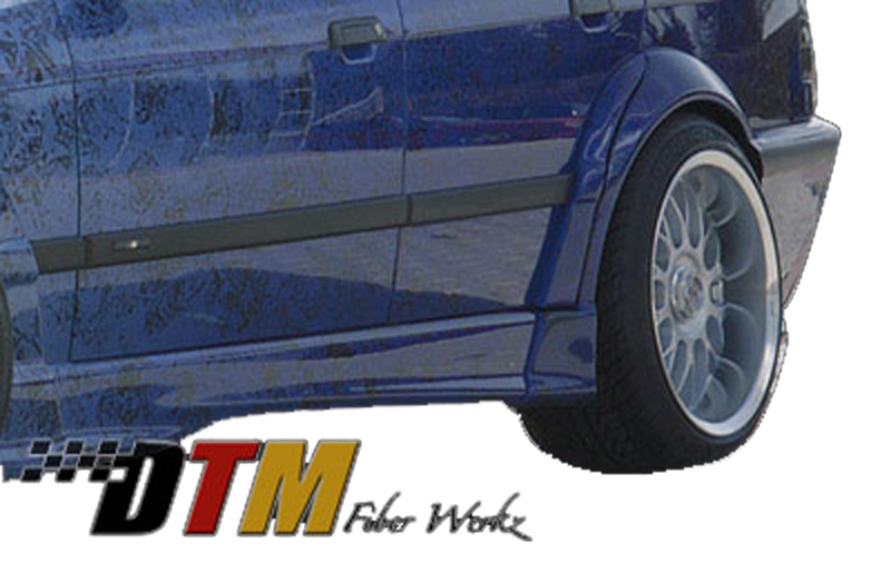DTM Fiber Werkz BMW E36 RG Style Fender Flares View 1 DTM Fiber Werkz BMW E36 RG Style Fender Flares View 1