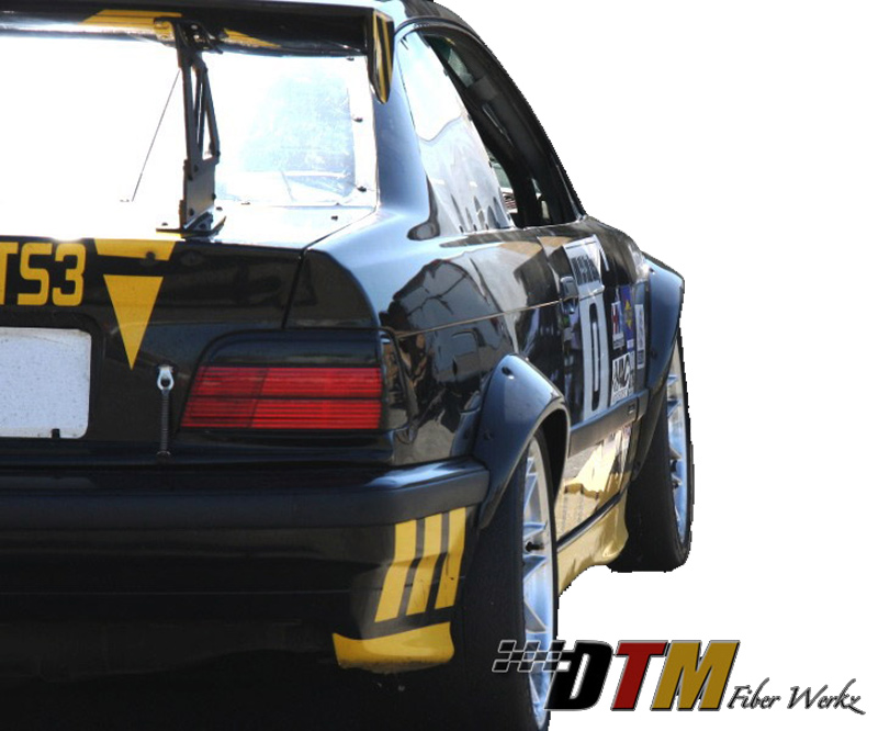 DTM Fiber Werkz BMW E36 Rivet On Fender Flares FRP View 5 DTM Fiber Werkz BMW E36 Rivet On Fender Flares FRP View 5