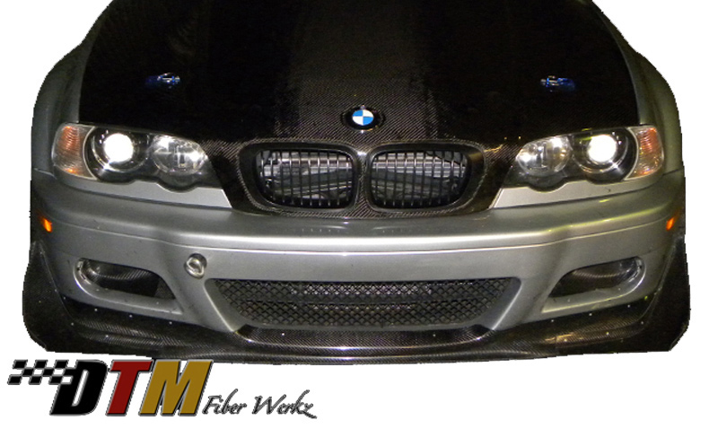 DTM Fiber Werkz BMW E46 M3 Front Canards View 1 DTM Fiber Werkz BMW E46 M3 Front Canards View 1