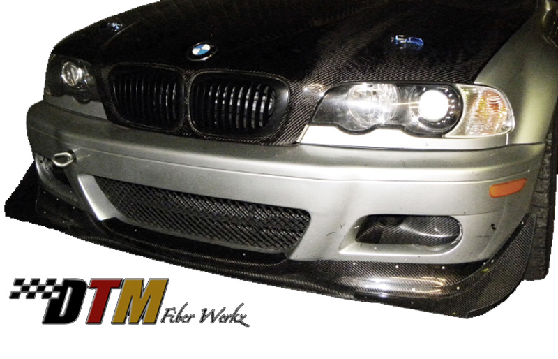 DTM Fiber Werkz BMW E46 M3 Front Canards View 2 DTM Fiber Werkz BMW E46 M3 Front Canards View 2