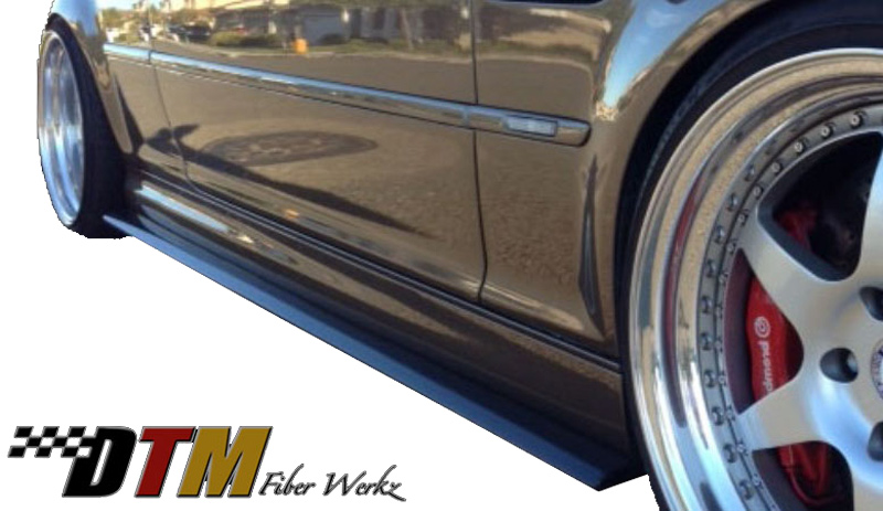 DTM Fiber Werkz BMW E46 Side Diffuser Extensions Mounted DTM Fiber Werkz BMW E46 Side Diffuser Extensions Mounted