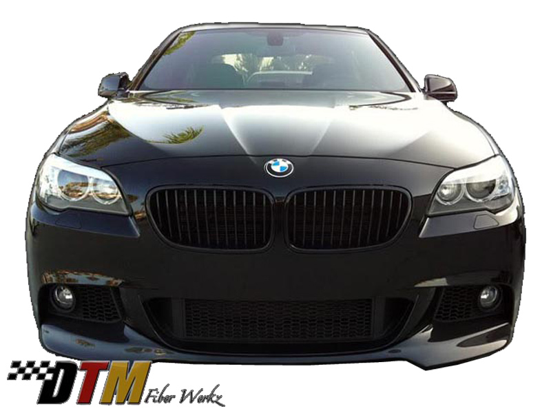 BMW F10 2011+ W/Mtech Front Bumper DTM Style Front Lip View 2 BMW F10 2011+ W/Mtech Front Bumper DTM Style Front Lip View 2