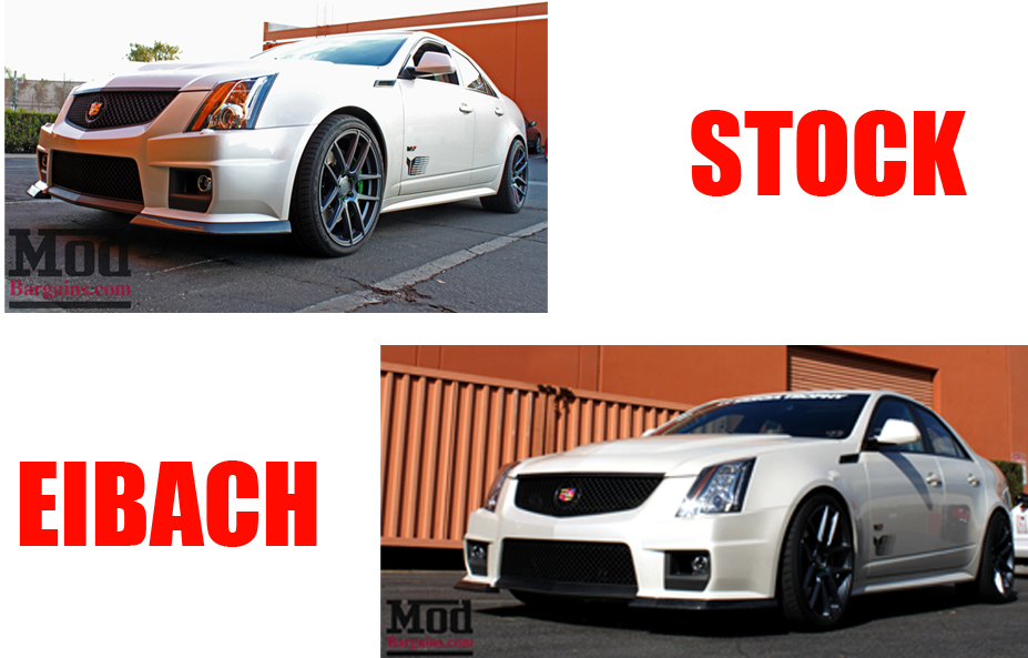 Eibach Pro Kit Springs for Cadillac CTS-V vs Stock Eibach Pro Kit Springs for Cadillac CTS-V vs Stock