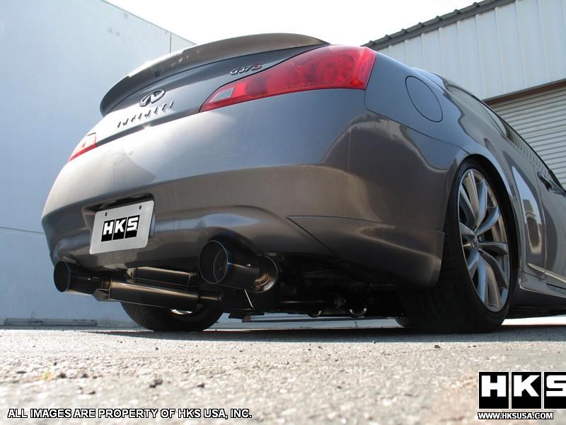 Infinity G37 with HKS Hi Power Exhaust HKS Hi power exhaust for G37 @ ModBargains.com