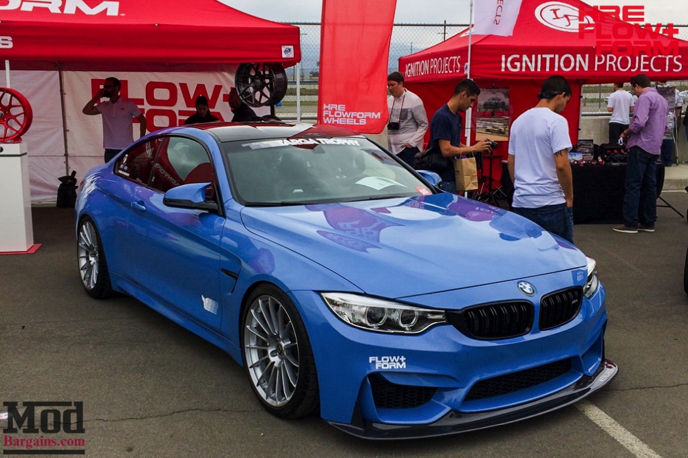 HRE Liquid Silver FF15 On Blue BMW M4
