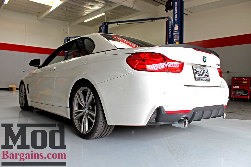 H&R Sport Springs Installed on F33 BMW 435i at ModBargains shop ModAuto H&R Sport Springs Installed on F33 BMW 435i at ModBargains shop ModAuto