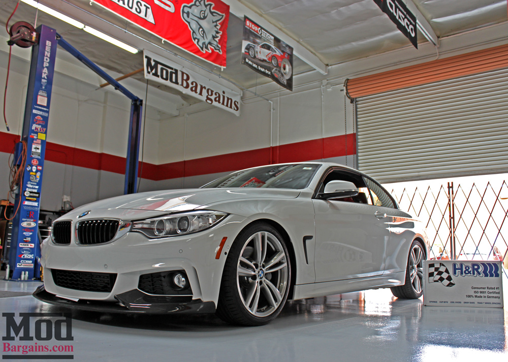 H&R Sport Springs Installed on F33 BMW 435i at ModBargains shop ModAuto H&R Sport Springs Installed on F33 BMW 435i at ModBargains shop ModAuto