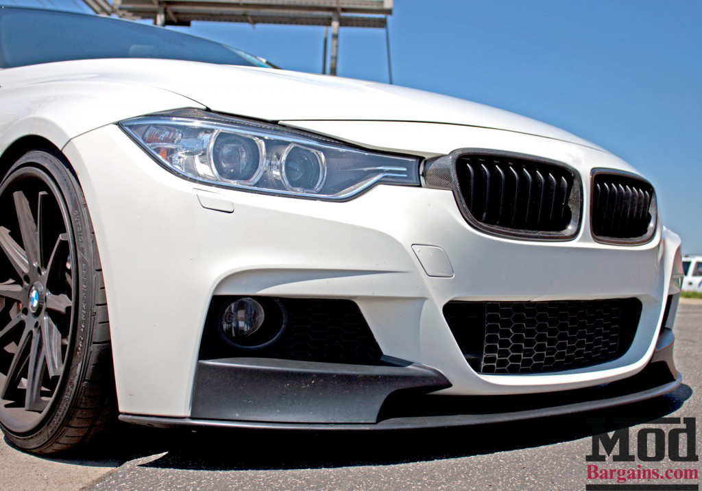 BMW F30 3-Series 2012-14 M-Sport Replacement Front Bumper Installed 1 BMW F30 3-Series 2012-14 M-Sport Replacement Front Bumper Installed 1