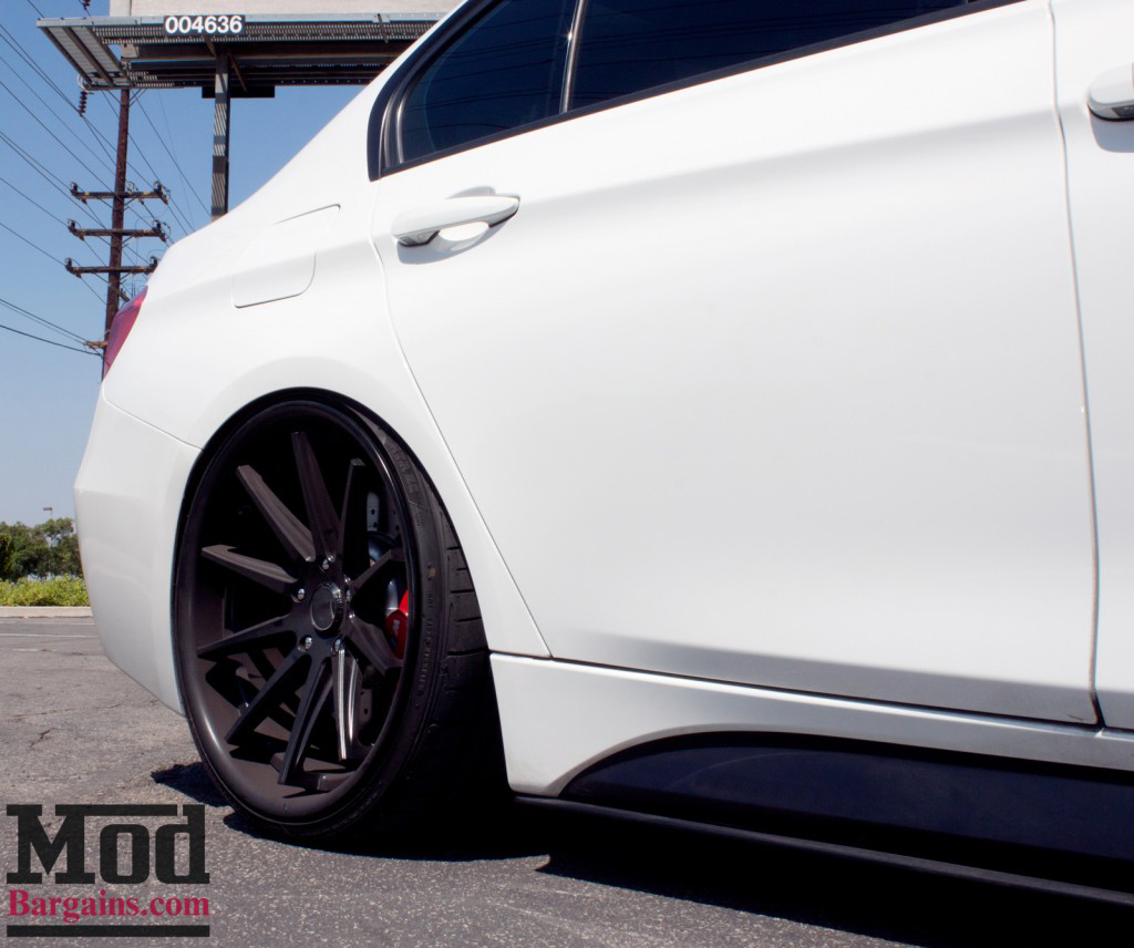 BMW F30 3-Series M-Sport Replacement Side Skirts at ModBargains.com Installed 2 BMW F30 3-Series M-Sport Replacement Side Skirts at ModBargains.com Installed 2