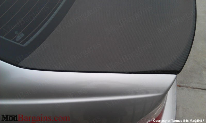 CSL Boot Lid for BMW E46 Coupe/M3 Carbon Fiber Sold at ModBargains.com CSL Boot Lid for BMW E46 Coupe/M3 Carbon Fiber Sold at ModBargains.com
