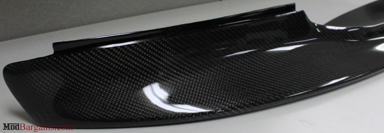 Up Close iew of 1 Piece Carbon Fiber Front Lip Up Close View of 1 Piece Carbon Fiber Front Lip