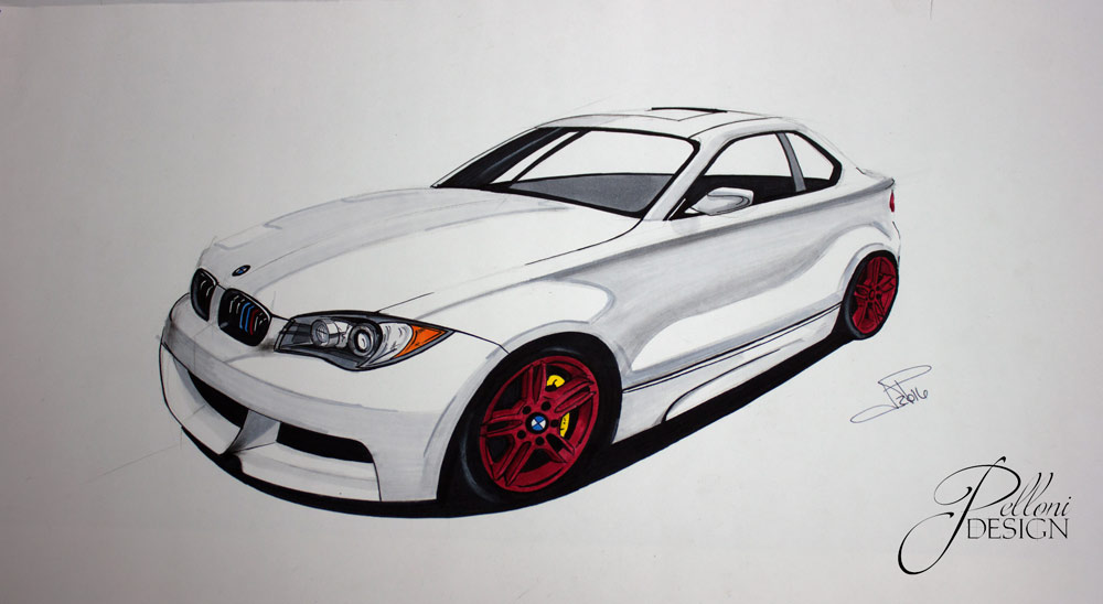 bmw 135i marker rendering bmw 135i marker rendering