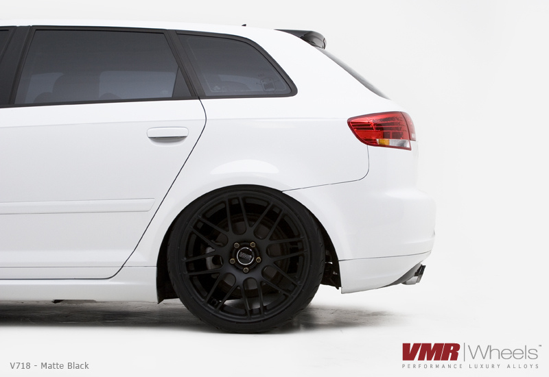 VMR V718 Wheels Matte Black on White 8P Audi A3 VMR V718 Wheels Matte Black on White 8P Audi A3
