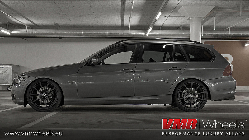 VMR Wheels V701 Advan RS Style Matte Black BMW Side View VMR Wheels V701 Advan RS Style Matte Black BMW Side View
