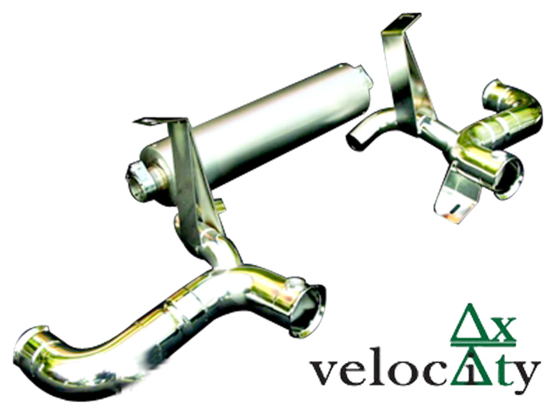 Velocity AP Lamborghini Gallardo Titanium Exhaust View 2 Velocity AP Lamborghini Gallardo Titanium Exhaust View 2