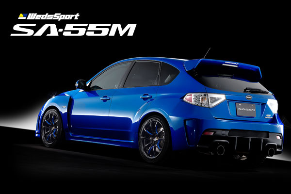 WedsSport SA55M Wheels Black Blue MAchining Subaru WRX Hatch WedsSport SA55M Wheels Black Blue Machining Subaru WRX Hatch