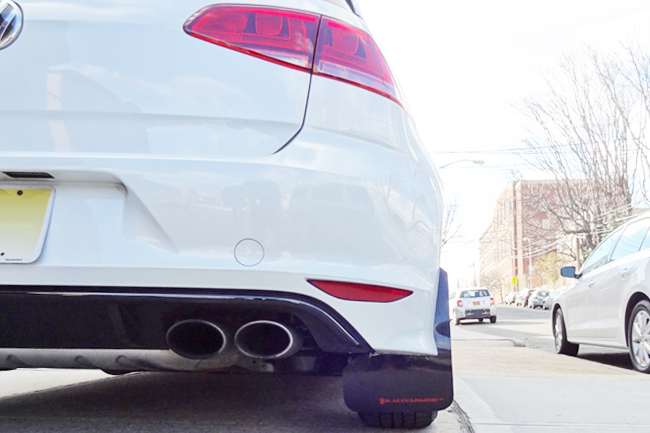 Rally Armor MudFlaps Black on MKVII Golf R Rally Armor MudFlaps Black on MKVII Golf R